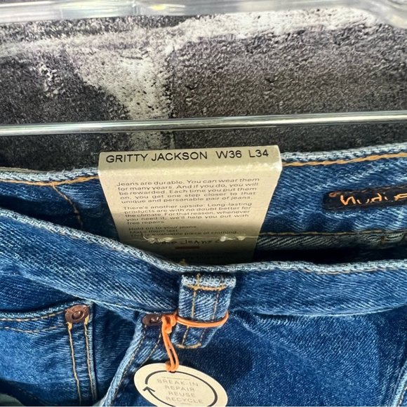 NWT Nudie Jeans Gritty Jackson 90s Stone - size 36 - Picture 13 of 16